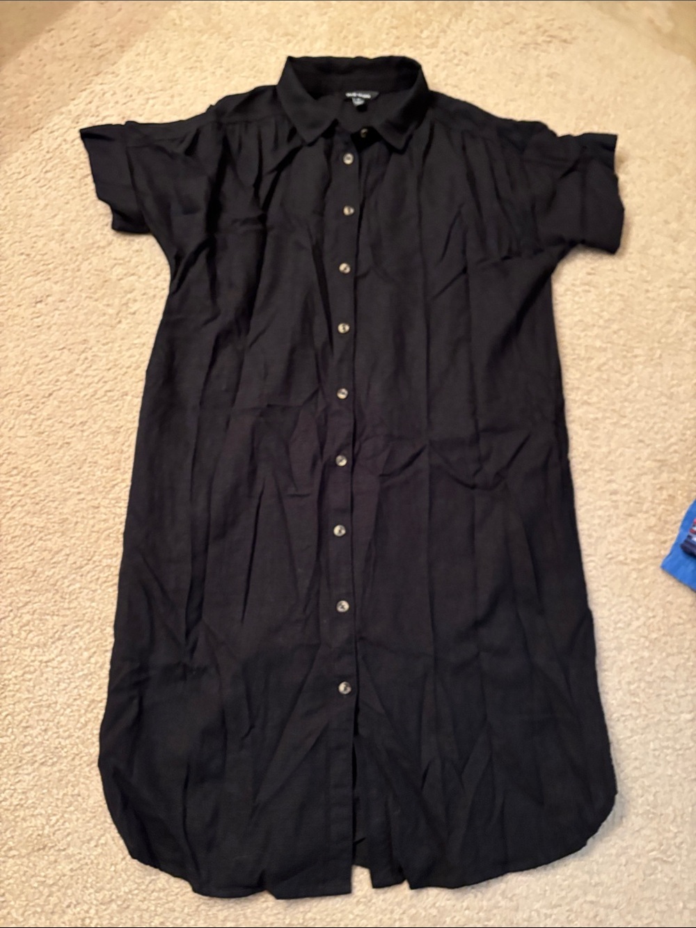 Well Worn Maggie dress, linen button-down
